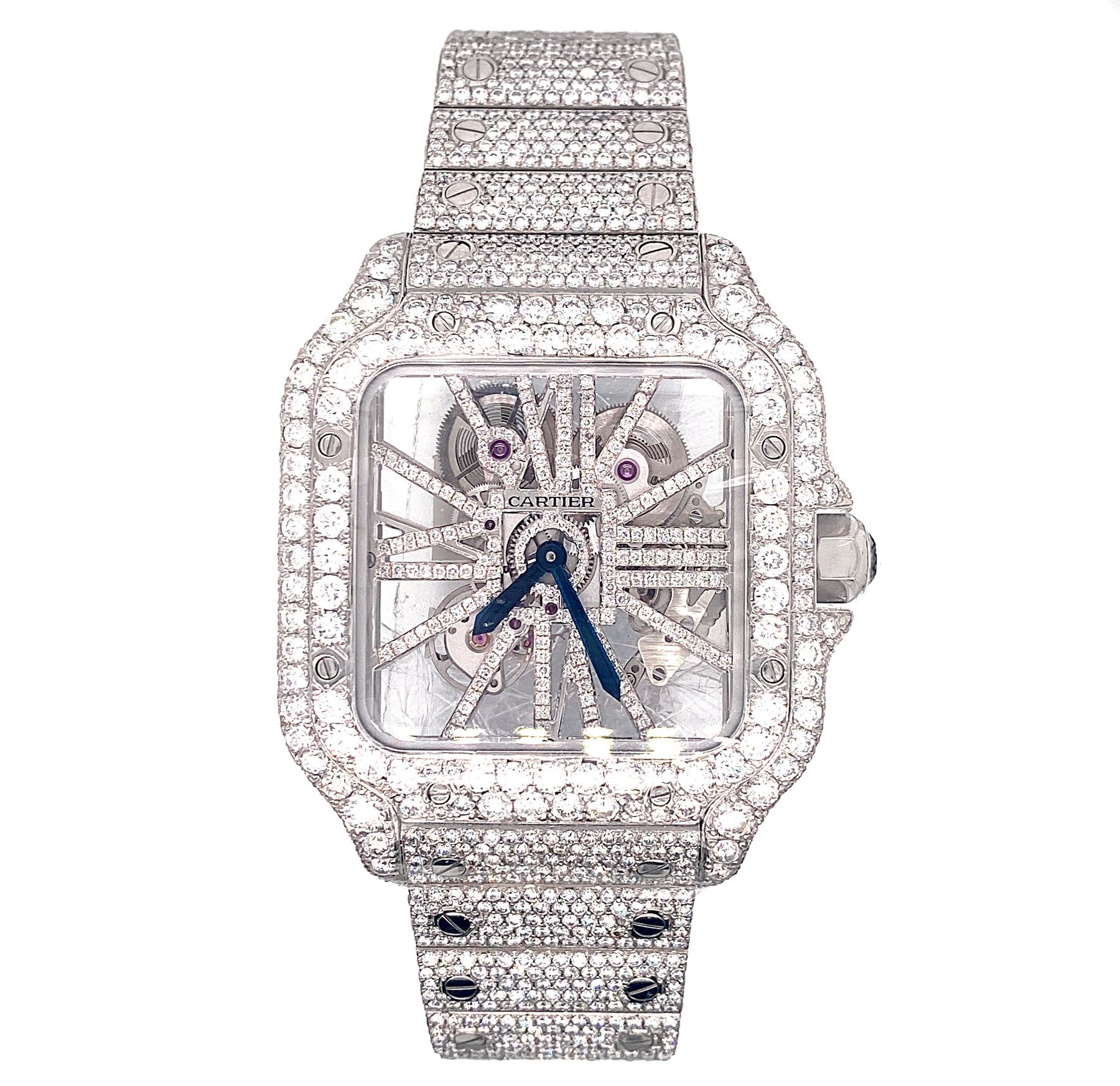 Bustdown cartier watch Clearance