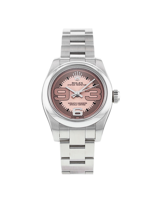 LADIES ROLEX DATEJUST 176200 PINK DIAL OYSTER PERPETUAL