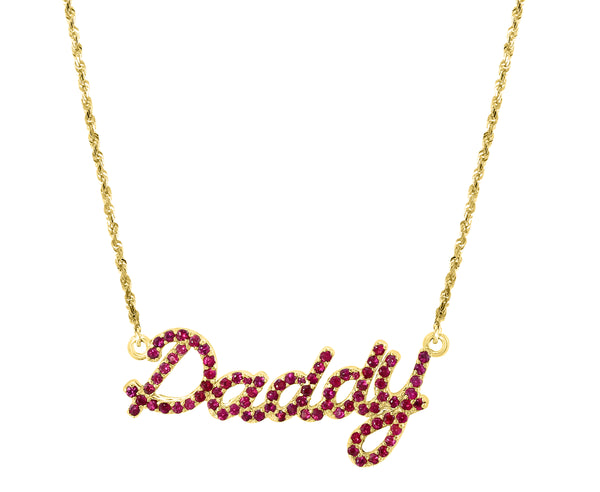 GOLD & GEMSTONES PERSONALIZED NECKLACE